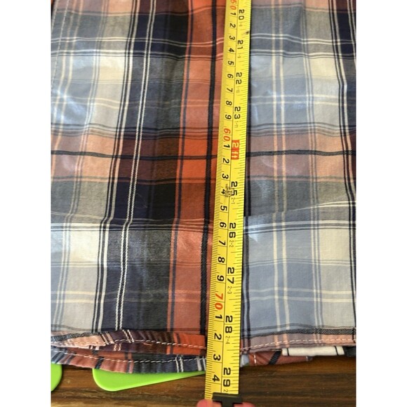 Helix Authentic Fit Medium Red Plaid Button Up Cowboy Rodeo Country Ranch - Picture 6 of 8